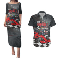 Racing Car 2025 Couples Matching Puletasi and Hawaiian Shirt GP Circuits Born To Speed - Wonder Print Shop