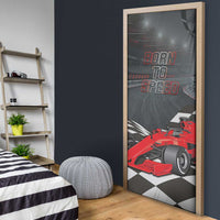 Racing Car 2025 Door Cover GP Circuits Born To Speed - Wonder Print Shop