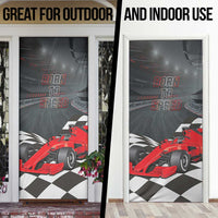 Racing Car 2025 Door Cover GP Circuits Born To Speed - Wonder Print Shop