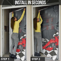 Racing Car 2025 Door Cover GP Circuits Born To Speed - Wonder Print Shop