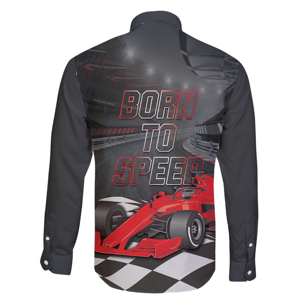 Racing Car 2025 Family Matching Mermaid Dress and Hawaiian Shirt GP Circuits Born To Speed - Wonder Print Shop