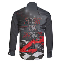 Racing Car 2025 Family Matching Off The Shoulder Long Sleeve Dress and Hawaiian Shirt GP Circuits Born To Speed - Wonder Print Shop