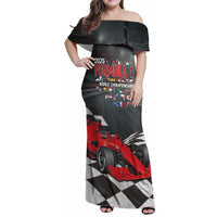 Racing Car 2025 Family Matching Off Shoulder Maxi Dress and Hawaiian Shirt GP Circuits Born To Speed - Wonder Print Shop