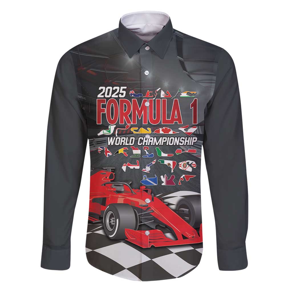 Racing Car 2025 Family Matching Off Shoulder Short Dress and Hawaiian Shirt GP Circuits Born To Speed - Wonder Print Shop