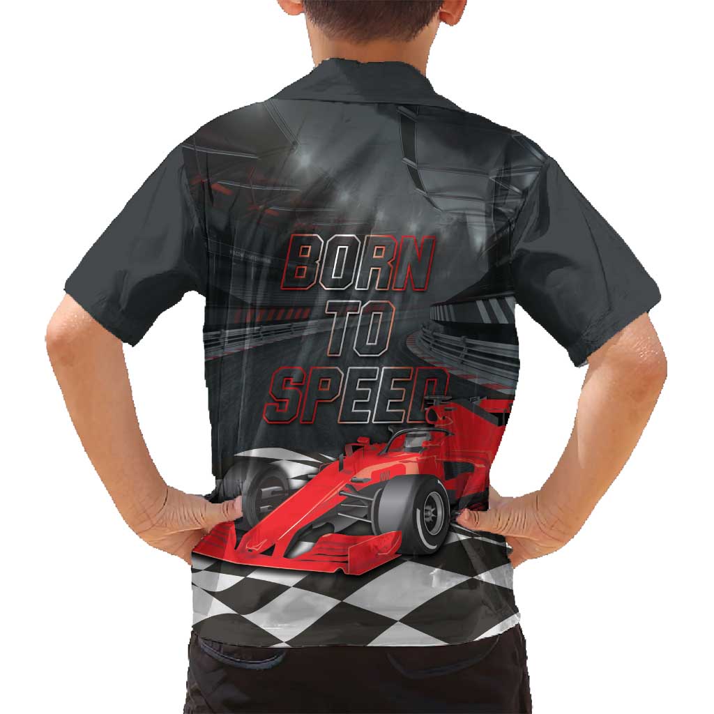 Racing Car 2025 Family Matching Puletasi and Hawaiian Shirt GP Circuits Born To Speed - Wonder Print Shop