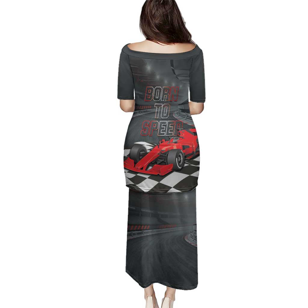 Racing Car 2025 Family Matching Puletasi and Hawaiian Shirt GP Circuits Born To Speed - Wonder Print Shop