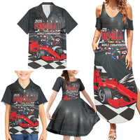 Racing Car 2025 Family Matching Summer Maxi Dress and Hawaiian Shirt GP Circuits Born To Speed - Wonder Print Shop