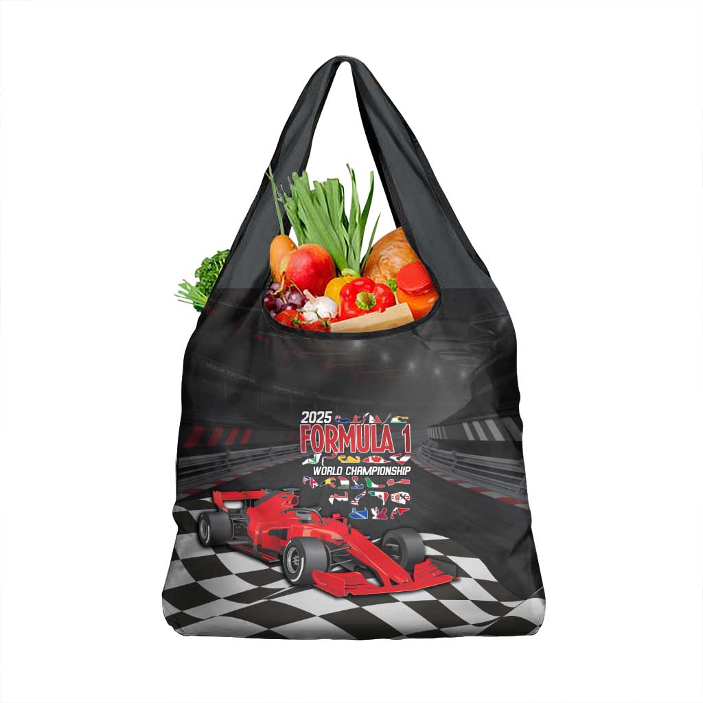 Racing Car 2025 Grocery Bag GP Circuits Born To Speed - Wonder Print Shop