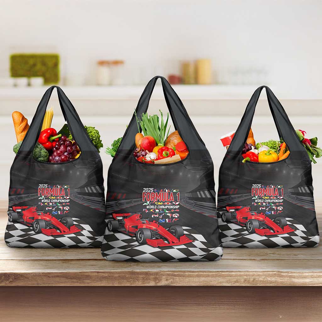 Racing Car 2025 Grocery Bag GP Circuits Born To Speed - Wonder Print Shop