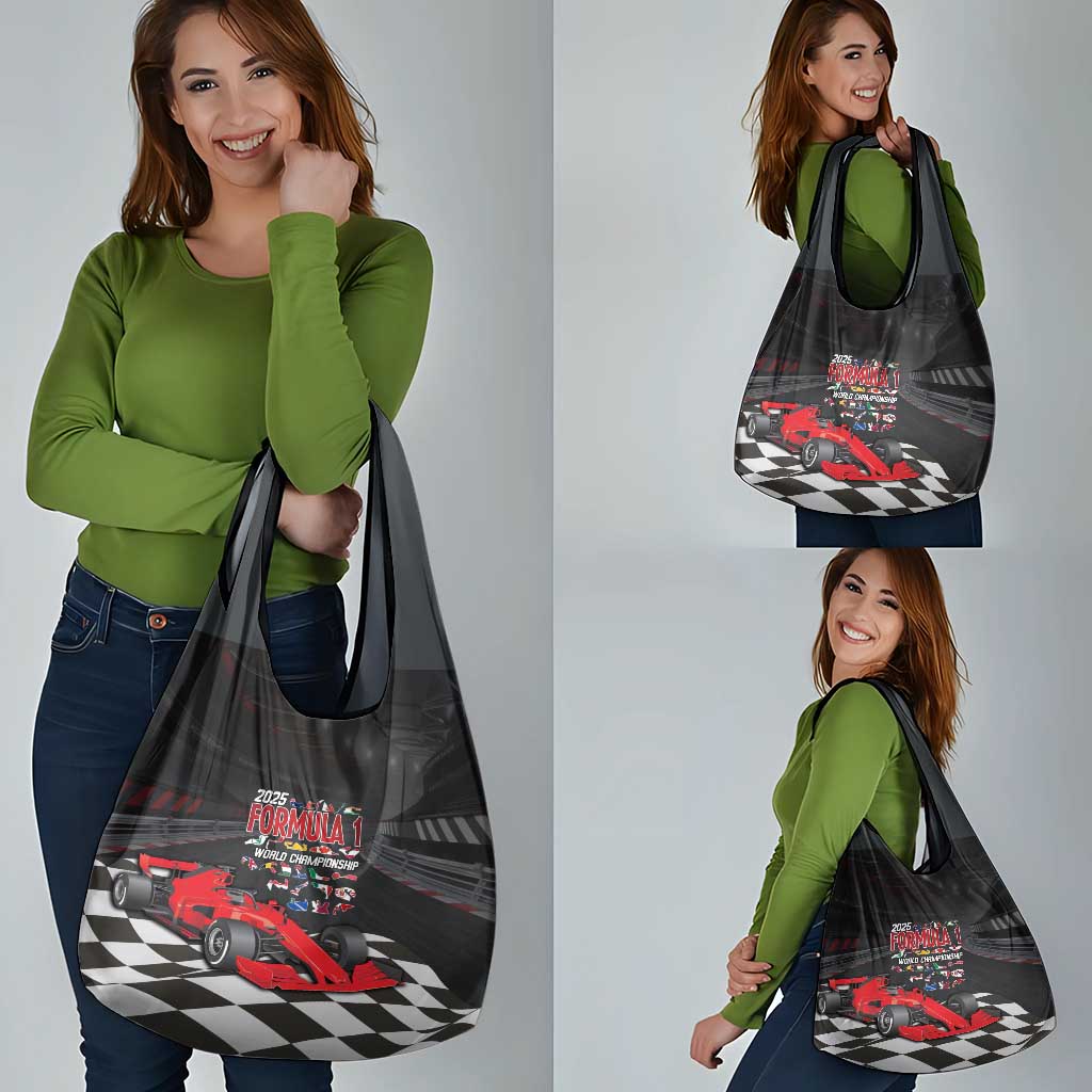 Racing Car 2025 Grocery Bag GP Circuits Born To Speed - Wonder Print Shop