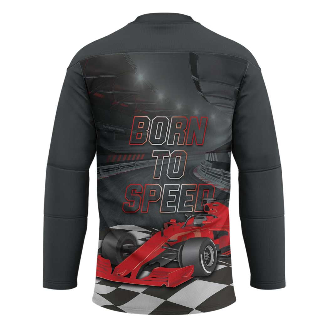 Racing Car 2025 Hockey Jersey GP Circuits Born To Speed - Wonder Print Shop