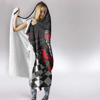 Racing Car 2025 Hooded Blanket GP Circuits Born To Speed - Wonder Print Shop