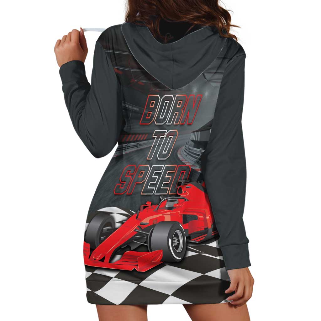 Racing Car 2025 Hoodie Dress GP Circuits Born To Speed - Wonder Print Shop