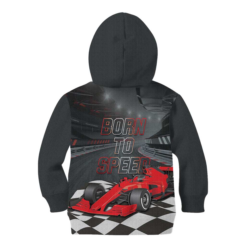 Racing Car 2025 Kid Hoodie GP Circuits Born To Speed - Wonder Print Shop