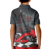 Racing Car 2025 Kid Polo Shirt GP Circuits Born To Speed - Wonder Print Shop