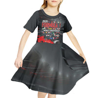 Racing Car 2025 Kid Short Sleeve Dress GP Circuits Born To Speed - Wonder Print Shop