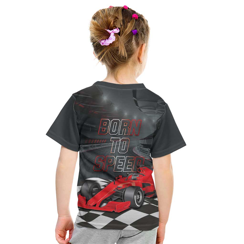 Racing Car 2025 Kid T Shirt GP Circuits Born To Speed - Wonder Print Shop