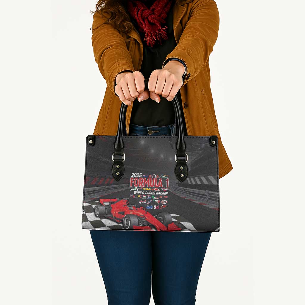 Racing Car 2025 Leather Bag GP Circuits Born To Speed - Wonder Print Shop