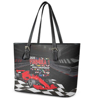Racing Car 2025 Leather Tote Bag GP Circuits Born To Speed - Wonder Print Shop