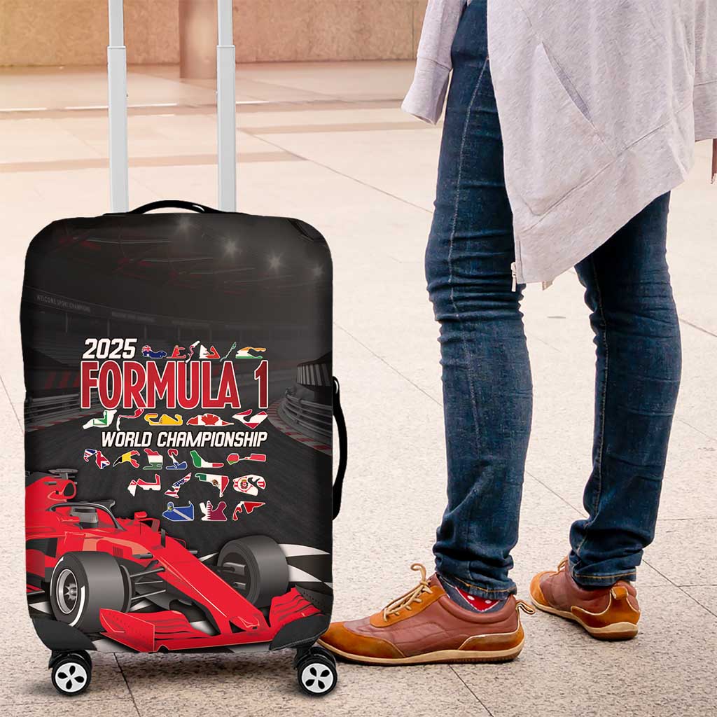 Racing Car 2025 Luggage Cover GP Circuits Born To Speed - Wonder Print Shop
