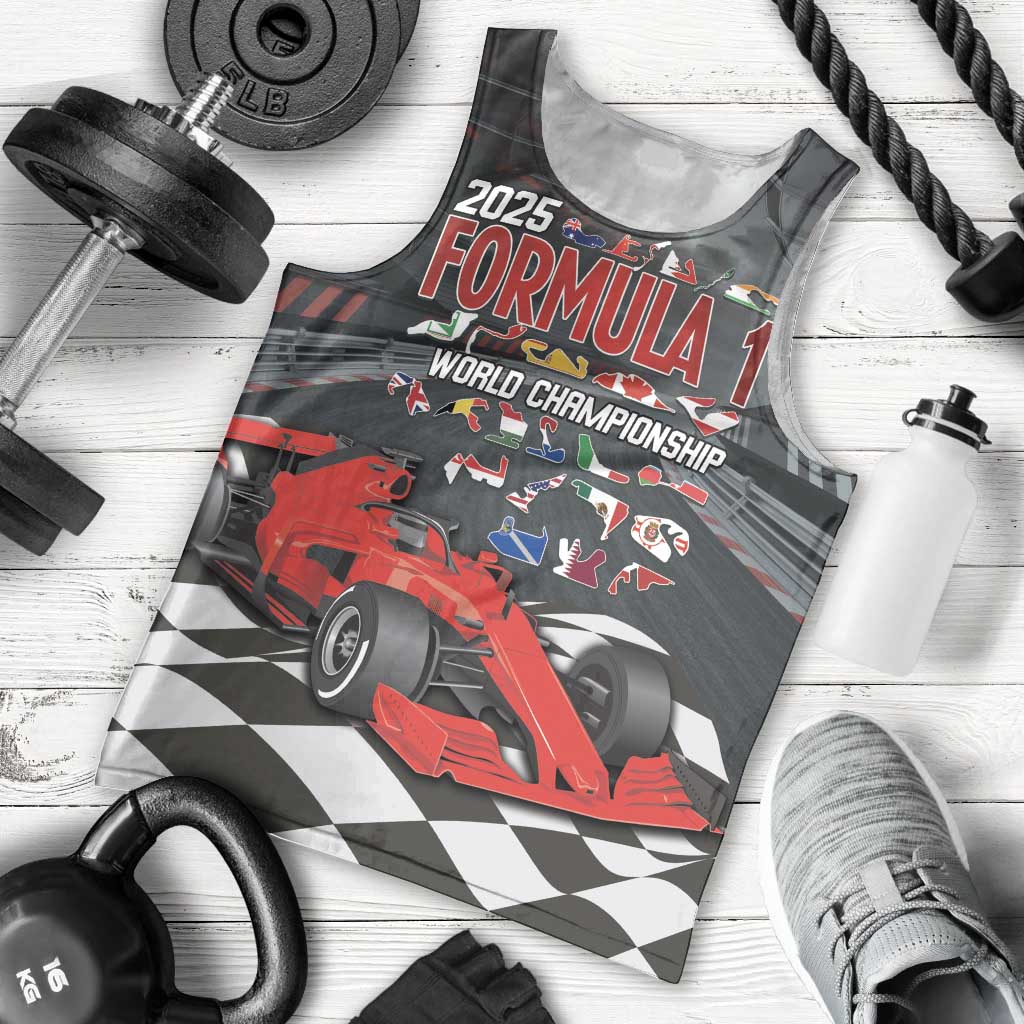 Racing Car 2025 Men Tank Top GP Circuits Born To Speed - Wonder Print Shop