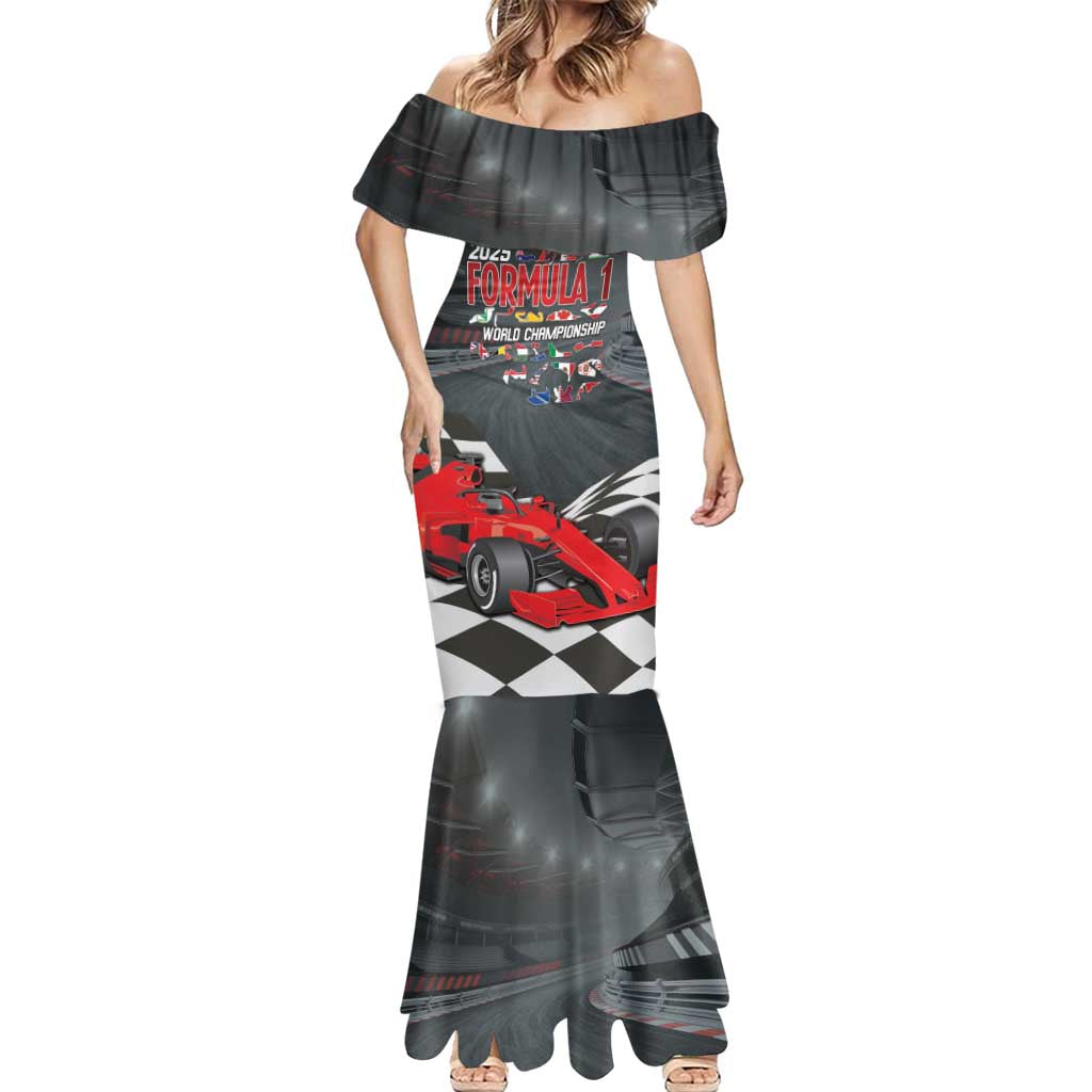 Racing Car 2025 Mermaid Dress GP Circuits Born To Speed - Wonder Print Shop