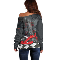 Racing Car 2025 Off Shoulder Sweater GP Circuits Born To Speed - Wonder Print Shop