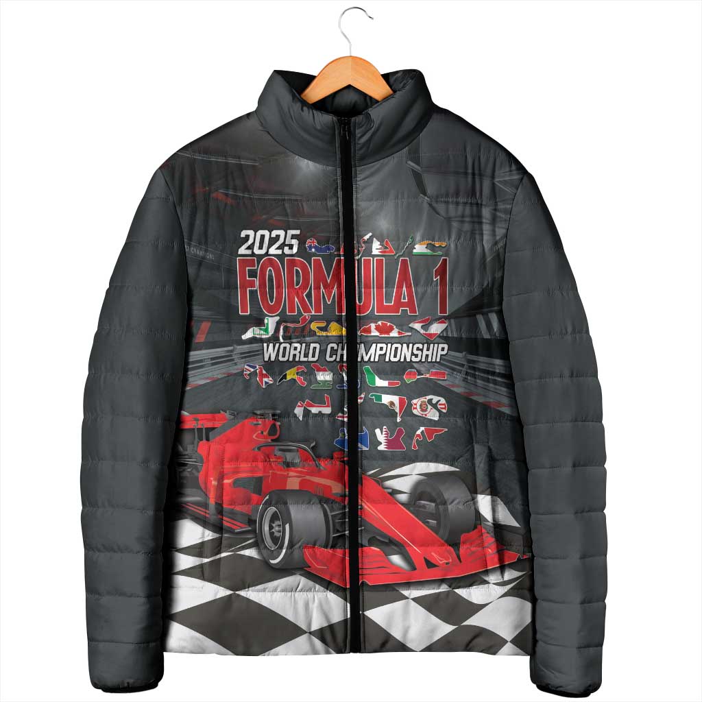 Racing Car 2025 Padded Jacket GP Circuits Born To Speed - Wonder Print Shop