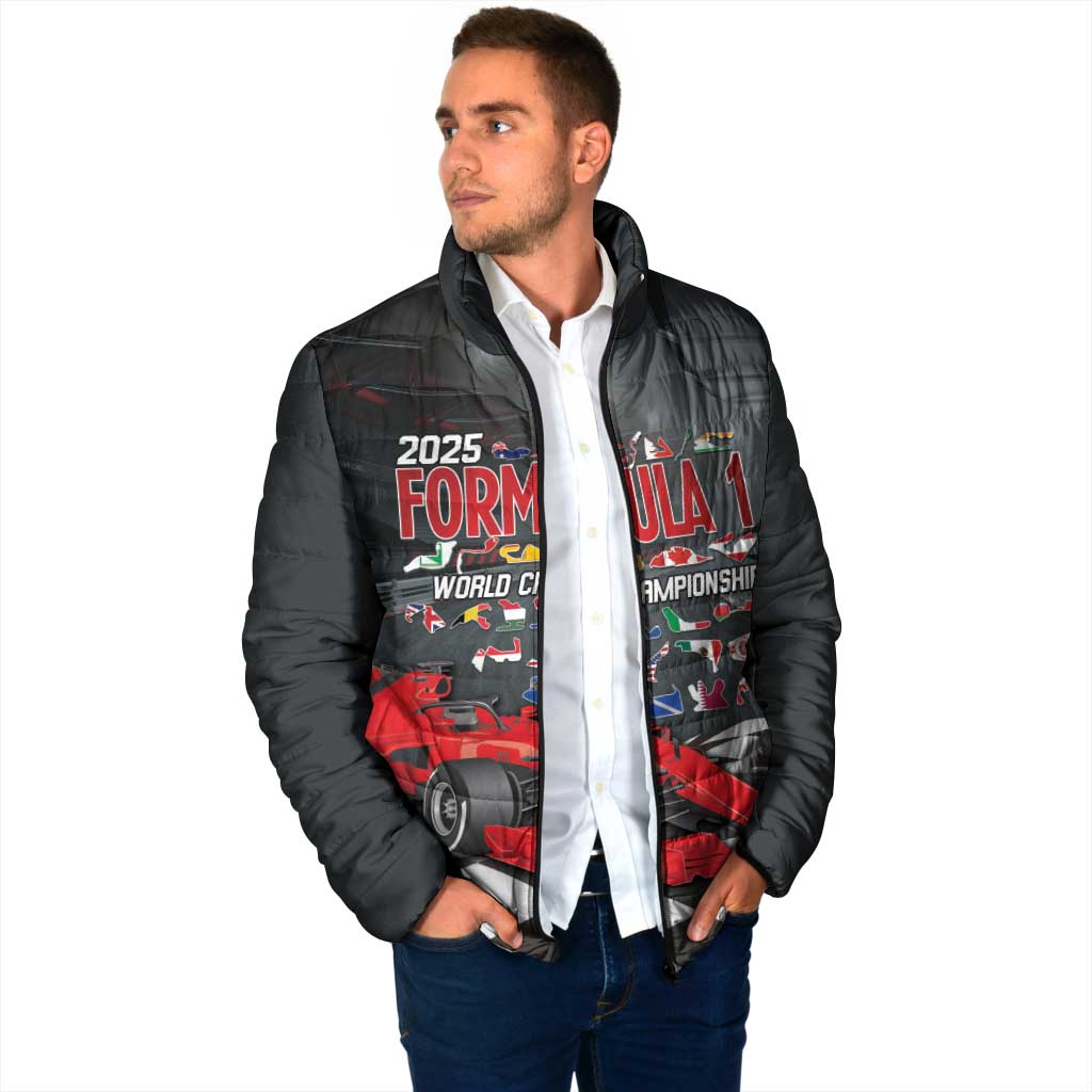 Racing Car 2025 Padded Jacket GP Circuits Born To Speed - Wonder Print Shop
