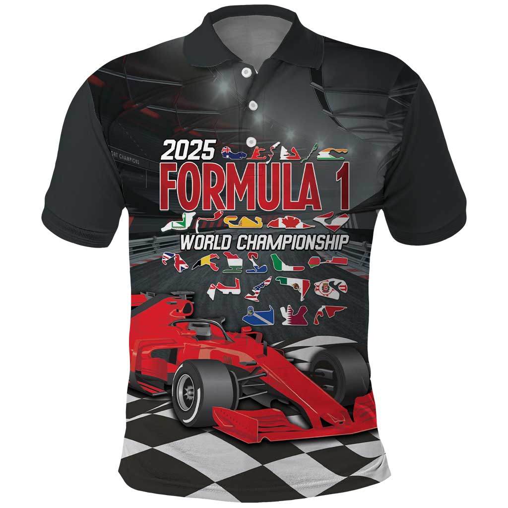 Racing Car 2025 Polo Shirt GP Circuits Born To Speed - Wonder Print Shop