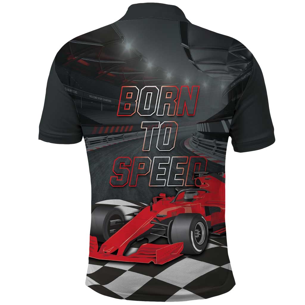 Racing Car 2025 Polo Shirt GP Circuits Born To Speed - Wonder Print Shop