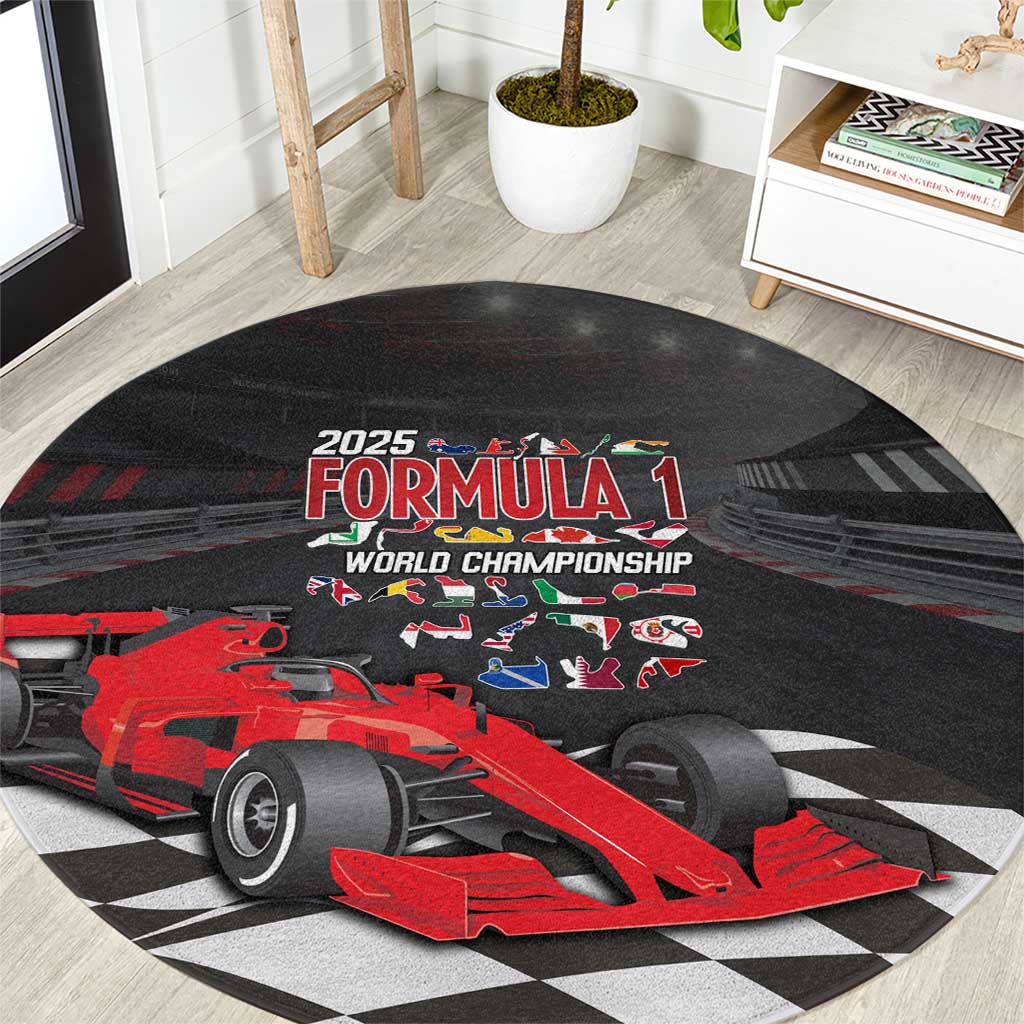 Racing Car 2025 Round Carpet GP Circuits Born To Speed - Wonder Print Shop