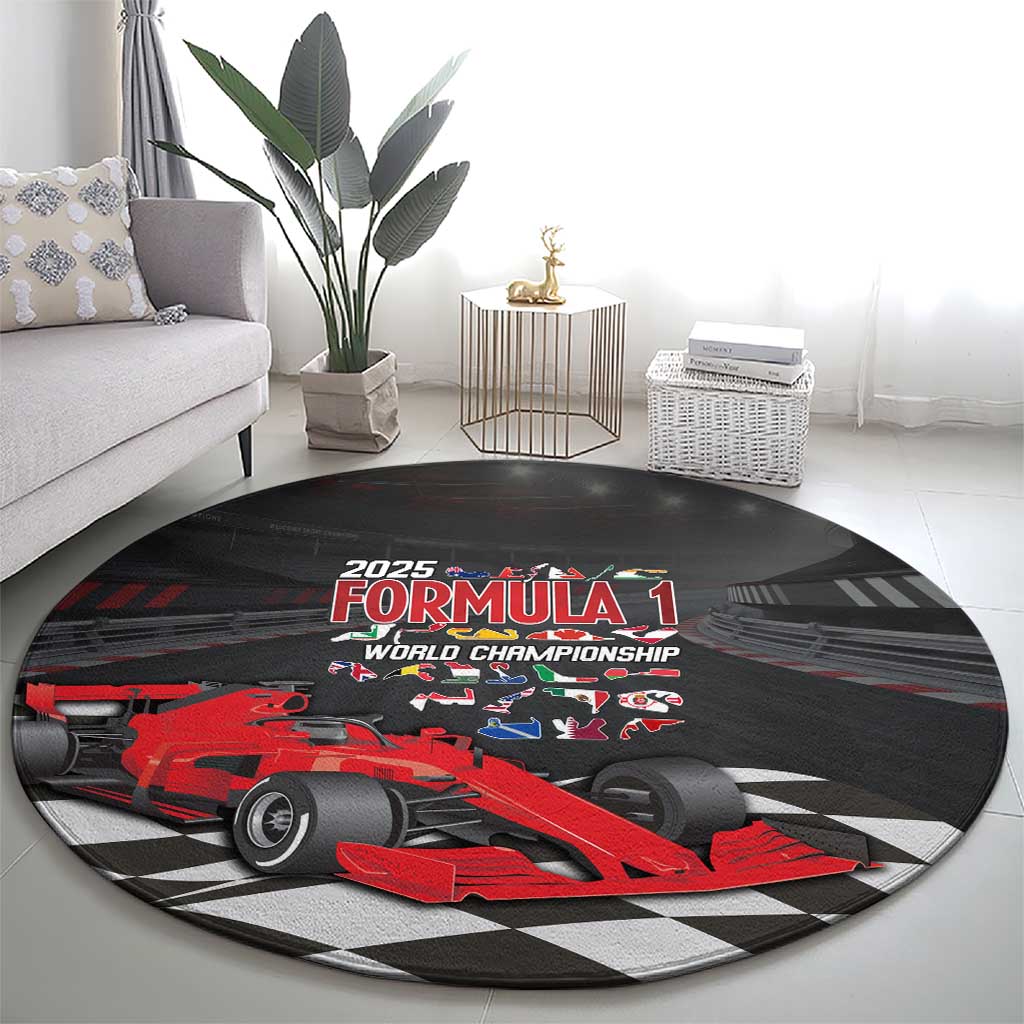 Racing Car 2025 Round Carpet GP Circuits Born To Speed - Wonder Print Shop