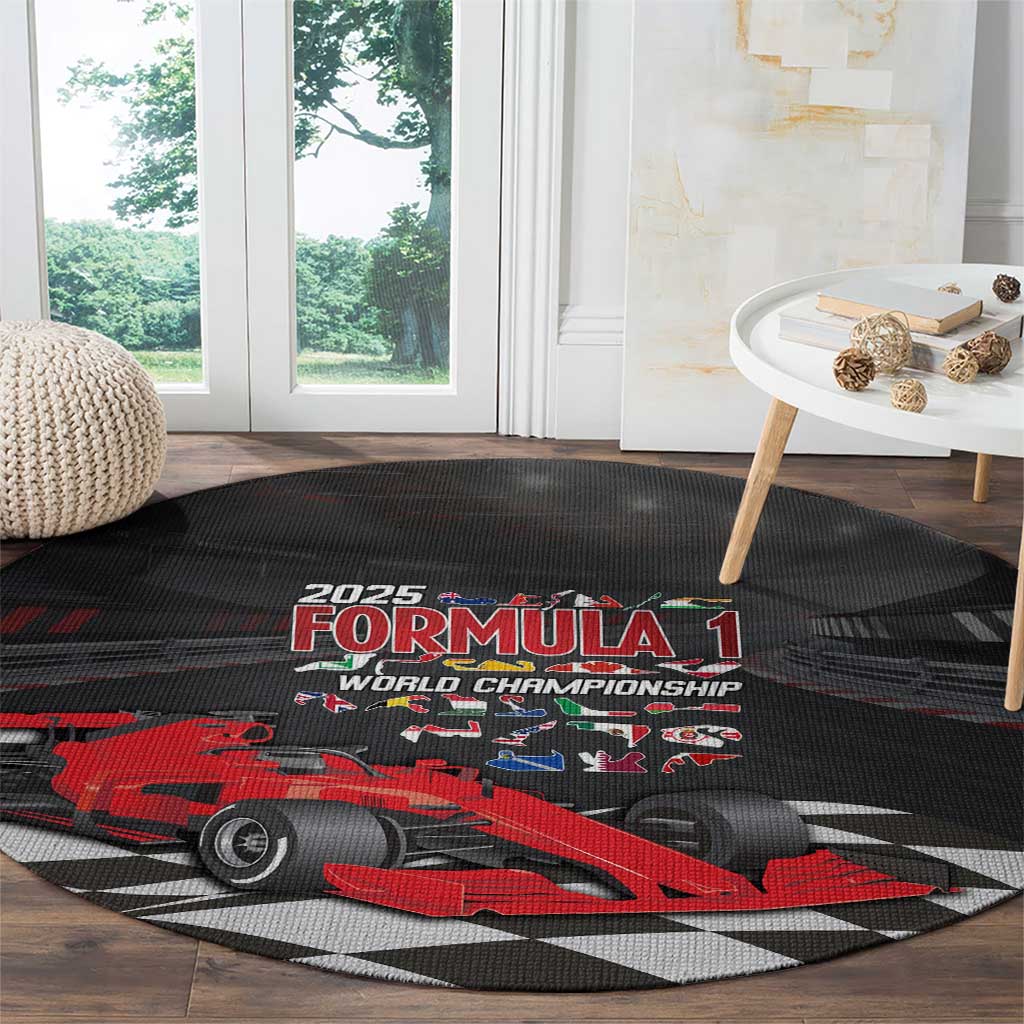 Racing Car 2025 Round Carpet GP Circuits Born To Speed - Wonder Print Shop