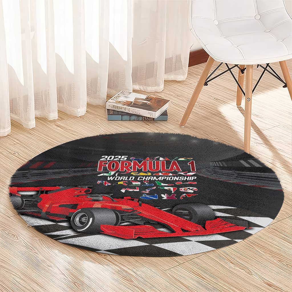 Racing Car 2025 Round Carpet GP Circuits Born To Speed - Wonder Print Shop