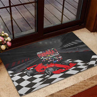 Racing Car 2025 Rubber Doormat GP Circuits Born To Speed - Wonder Print Shop