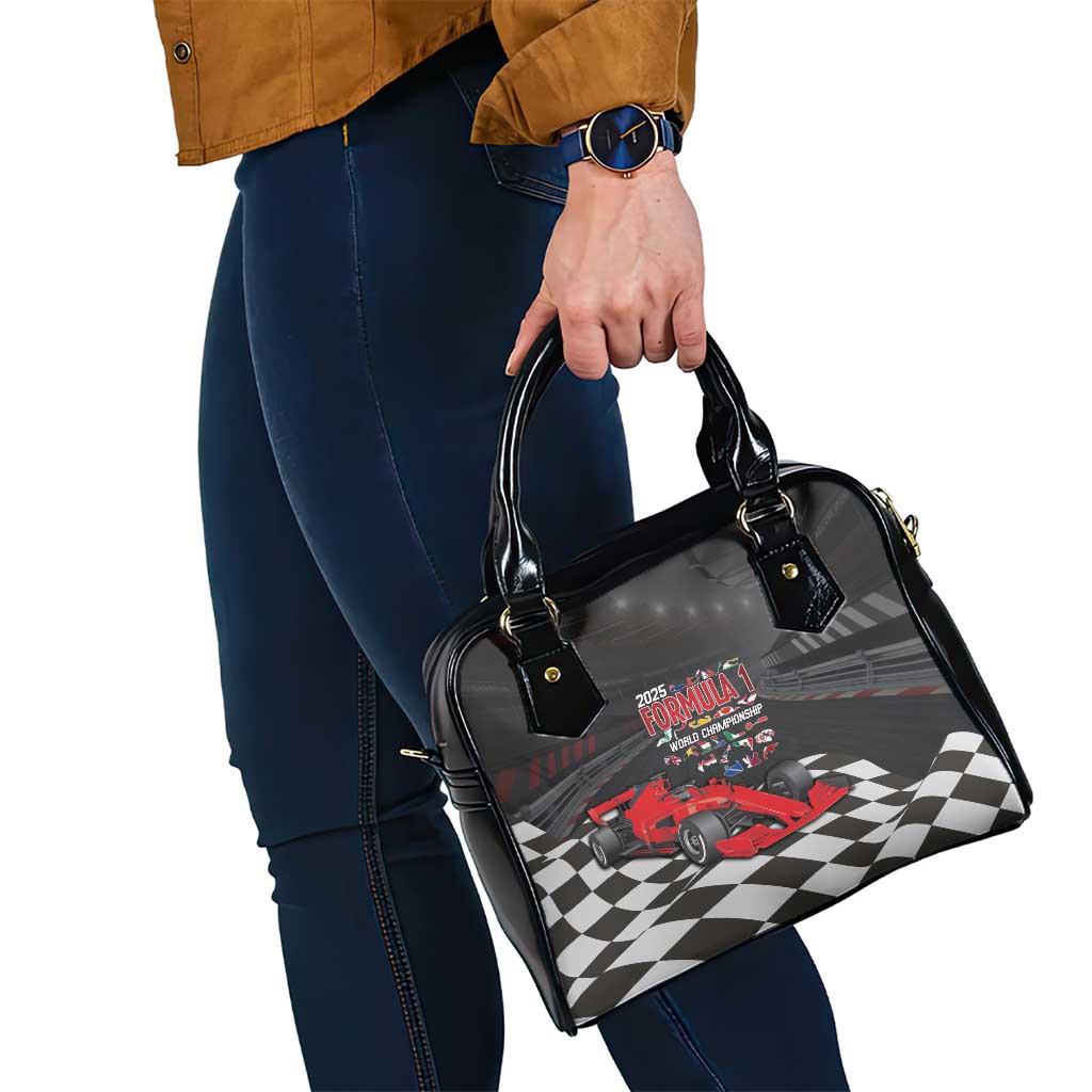 Racing Car 2025 Shoulder Handbag GP Circuits Born To Speed - Wonder Print Shop