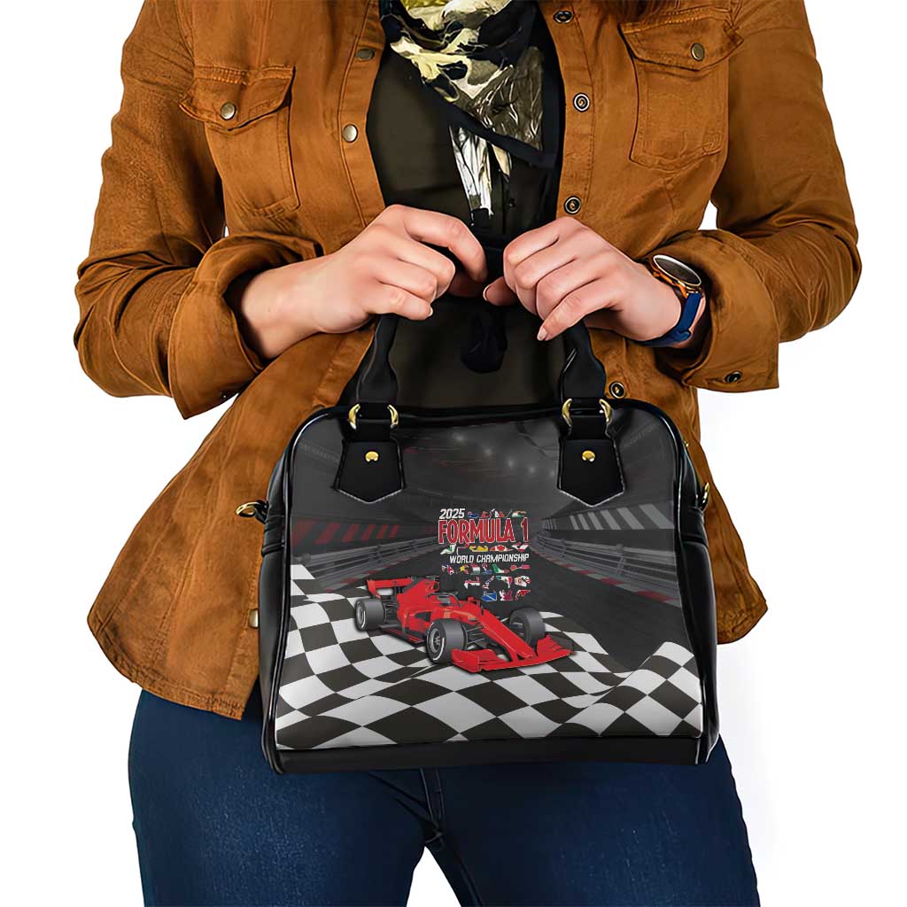 Racing Car 2025 Shoulder Handbag GP Circuits Born To Speed - Wonder Print Shop