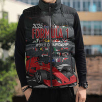 Racing Car 2025 Sleeveless Puffer Jacket GP Circuits Born To Speed - Wonder Print Shop