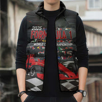 Racing Car 2025 Sleeveless Puffer Jacket GP Circuits Born To Speed - Wonder Print Shop