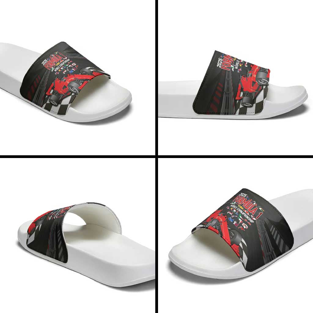 Racing Car 2025 Slide Sandals GP Circuits Born To Speed - Wonder Print Shop