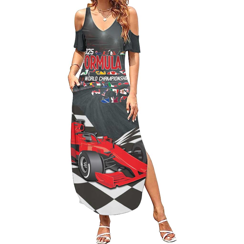 Racing Car 2025 Summer Maxi Dress GP Circuits Born To Speed - Wonder Print Shop