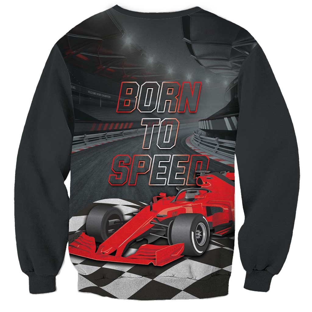 Racing Car 2025 Sweatshirt GP Circuits Born To Speed - Wonder Print Shop