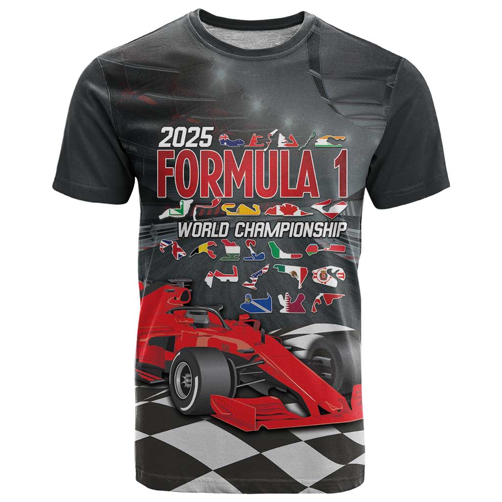 Racing Car 2025 T Shirt GP Circuits Born To Speed - Wonder Print Shop