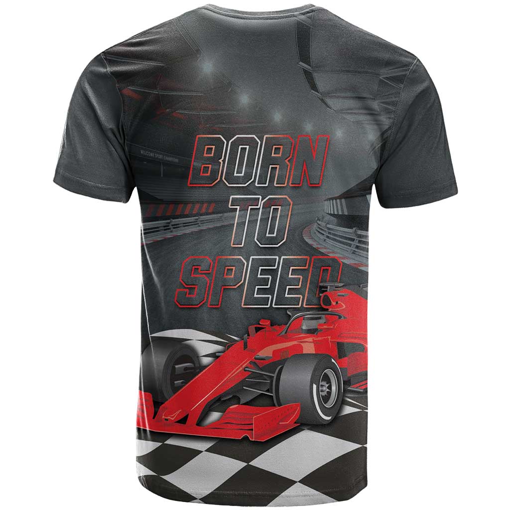 Racing Car 2025 T Shirt GP Circuits Born To Speed - Wonder Print Shop