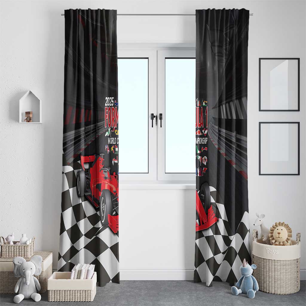 Racing Car 2025 Window Curtain GP Circuits Born To Speed - Wonder Print Shop
