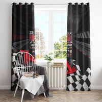 Racing Car 2025 Window Curtain GP Circuits Born To Speed - Wonder Print Shop