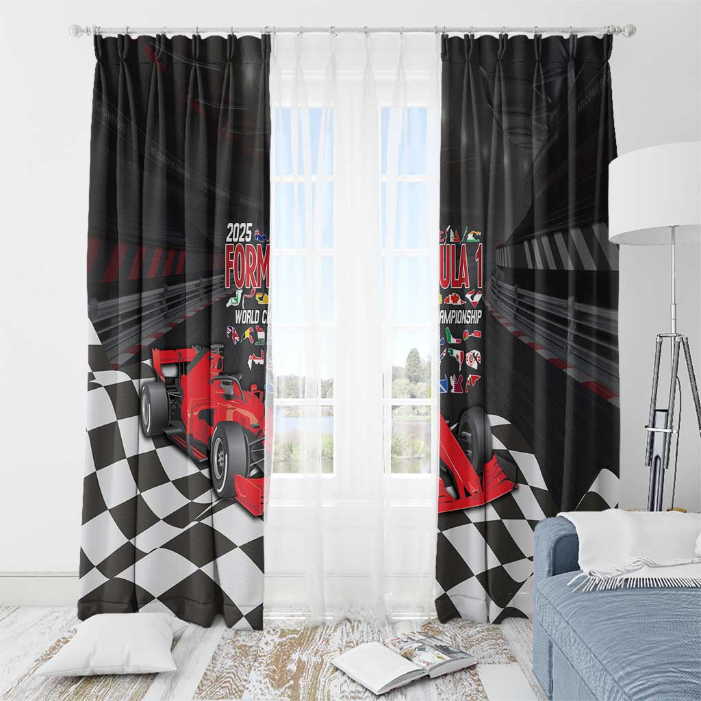 Racing Car 2025 Window Curtain GP Circuits Born To Speed - Wonder Print Shop