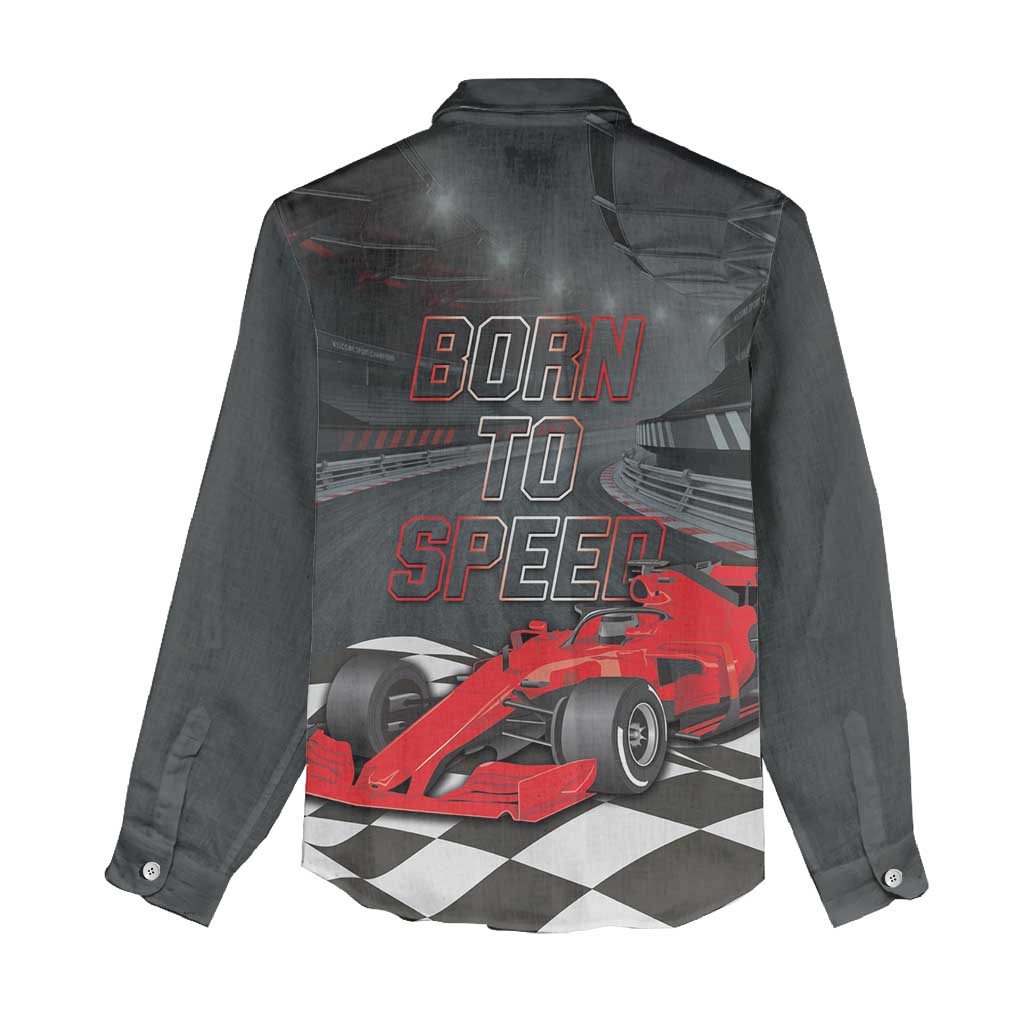 Racing Car 2025 Women Casual Shirt GP Circuits Born To Speed - Wonder Print Shop