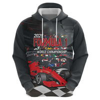 Racing Car 2025 Zip Hoodie GP Circuits Born To Speed - Wonder Print Shop